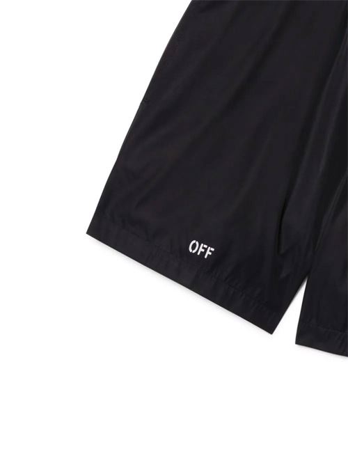 black logo print to the front elasticated waistband OFF WHITE | OMFD011C99FAB0011001